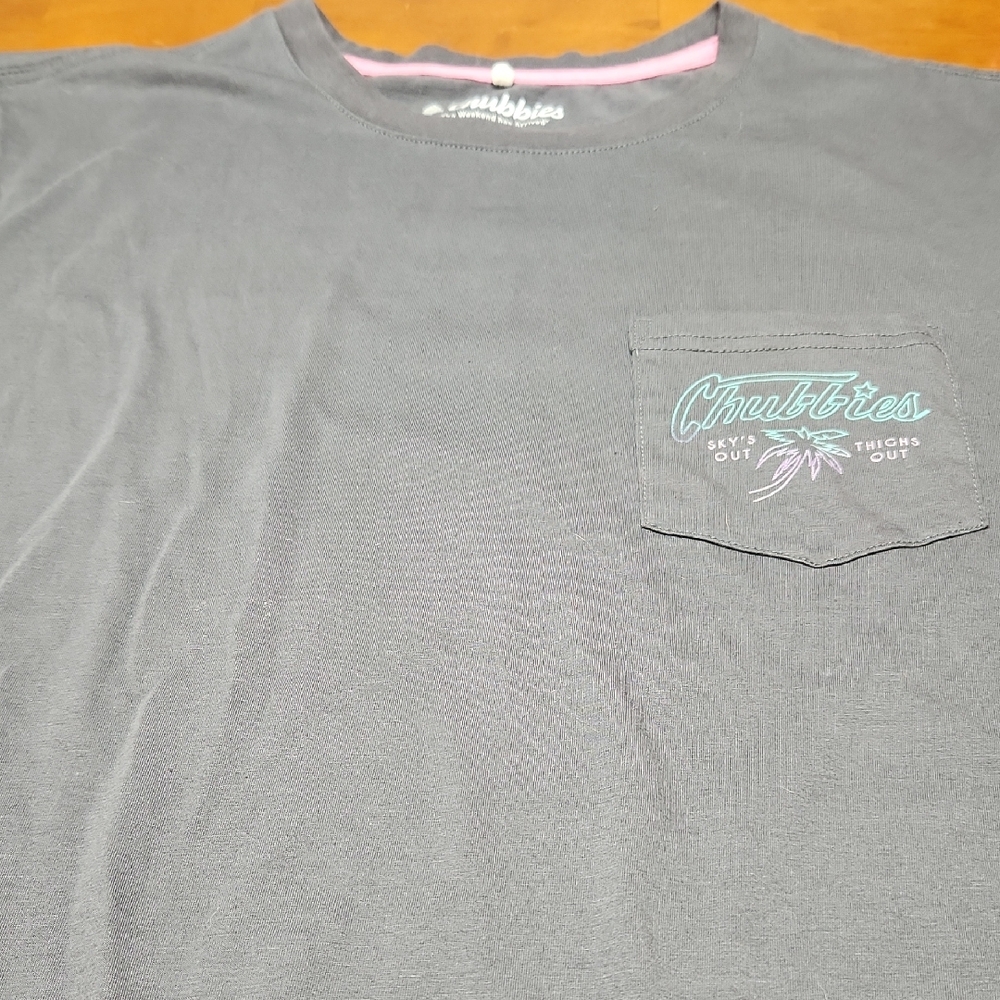 Chubbies Sky’s Out Thighs Out Cotton Blend Relaxed Beachy Tropical T-Shirt  XXL